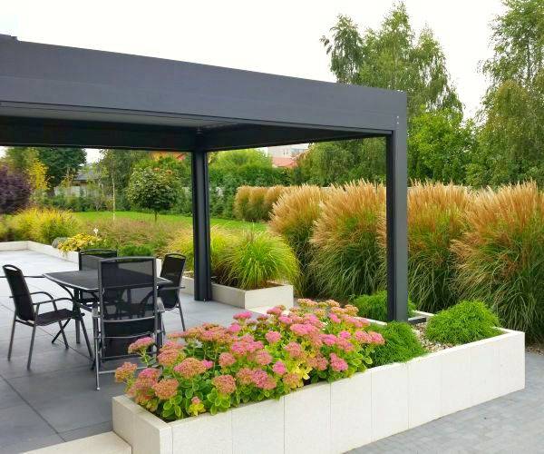 aranżacja tarasów zielonych