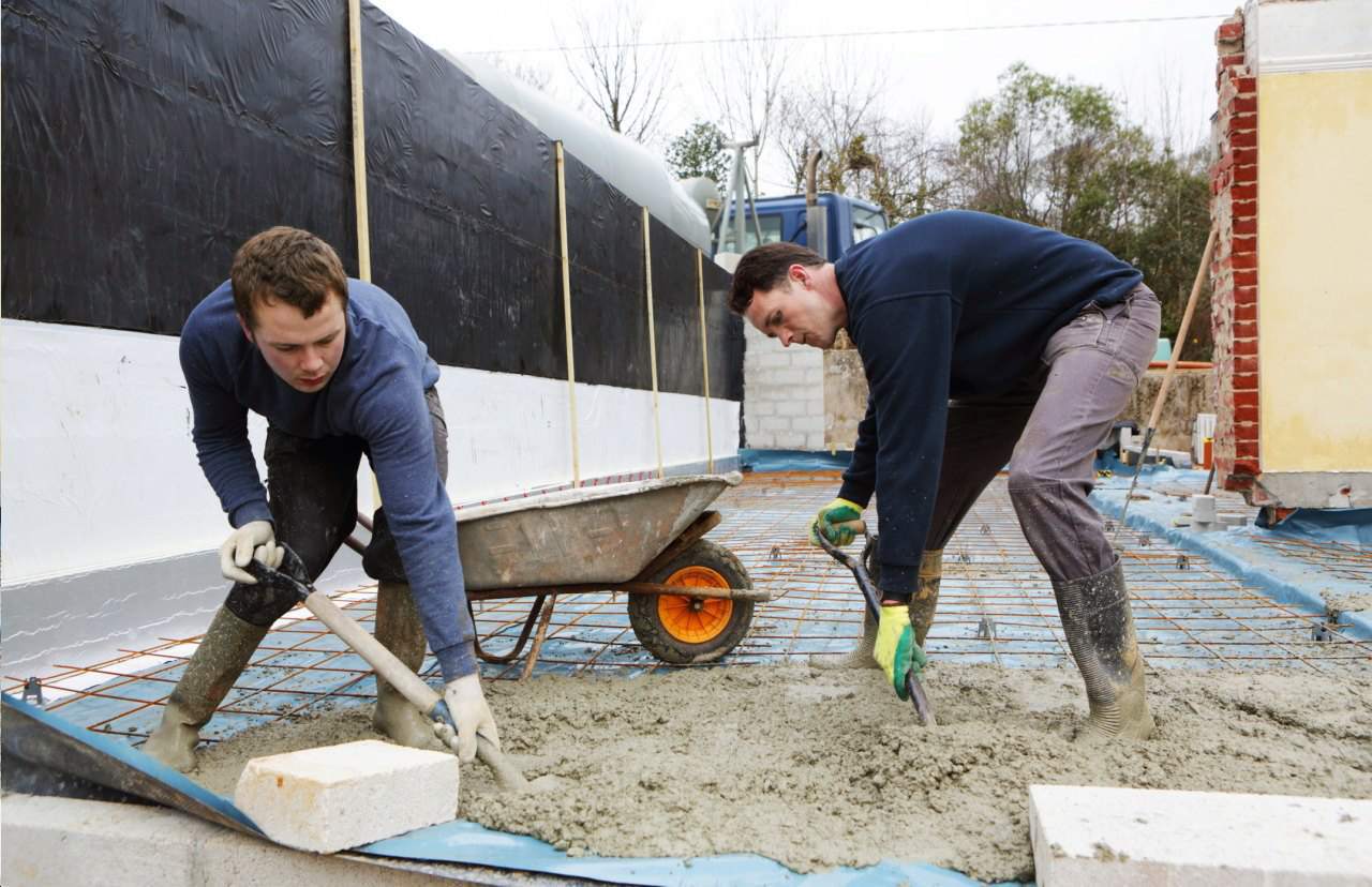 kładzenie betonu