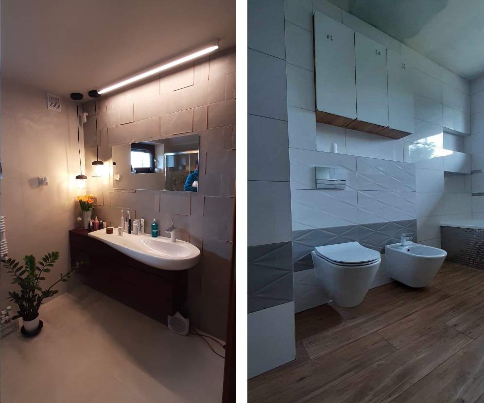 wykończenie łazienki