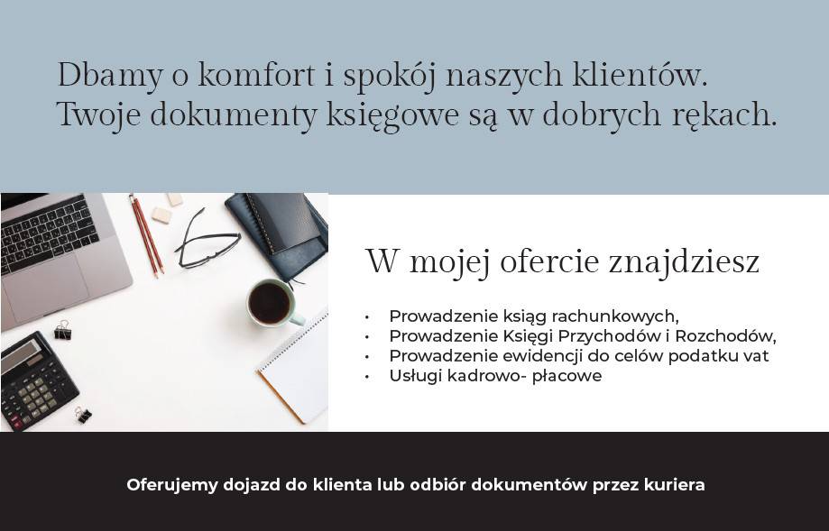 usługi rachunkowe