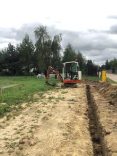 usługi koparką, wykopy, transport piachu