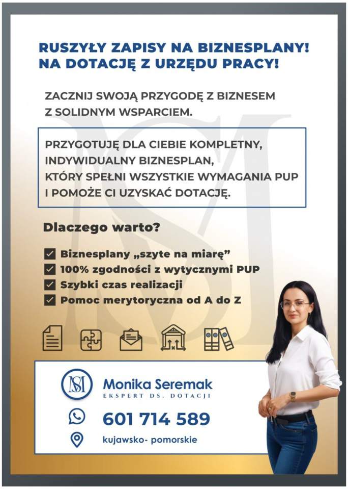 Ms Monika Seremak pomoc w dofinansowaniu