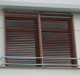 żaluzje fasadowe stałe