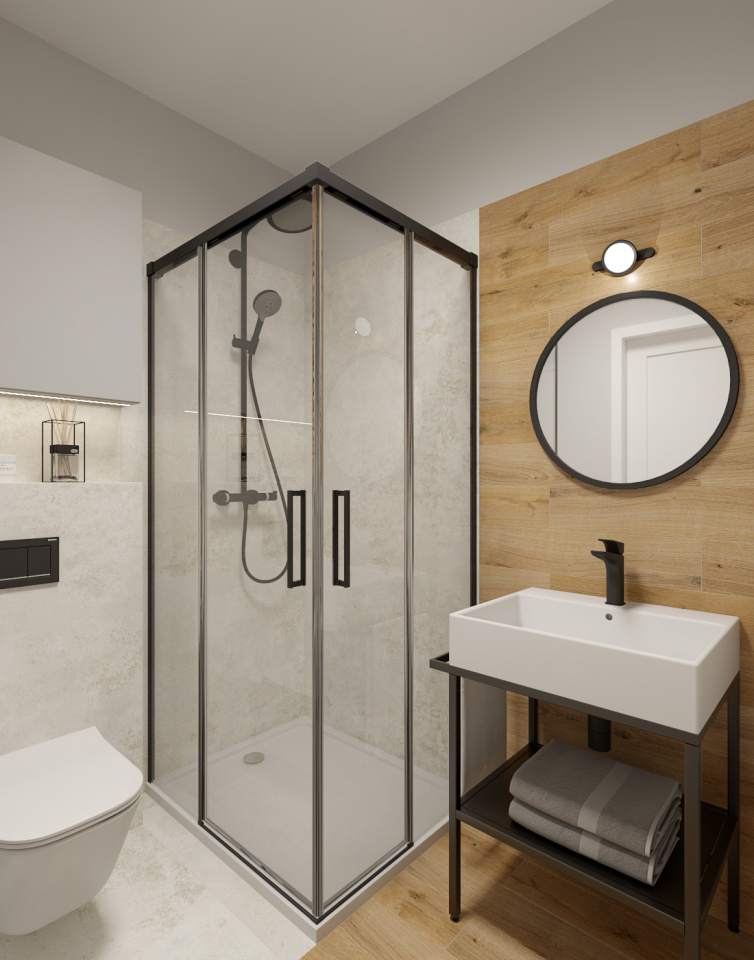 łazienka z prysznicem