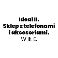 Ideal II. Sklep z telefonami i akcesoriami. Wilk E. - logo