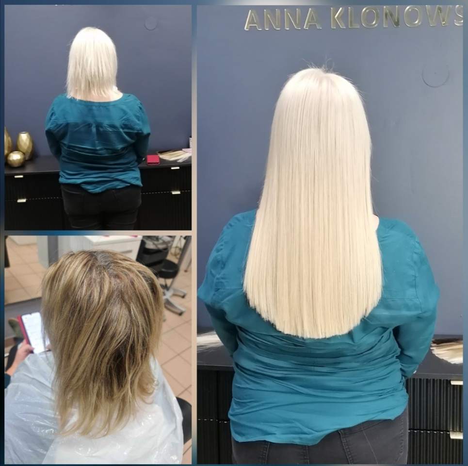 profesjonalny salon fryzjerski z przedłużaniem włosów