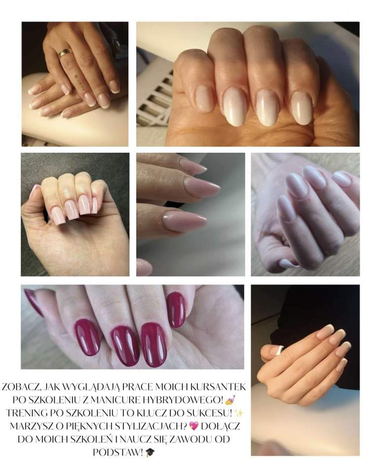 manicure hybrydowy, Centrum Szkoleniowe Stylizacji Paznokci Małgorzata Kowalińska, Okole