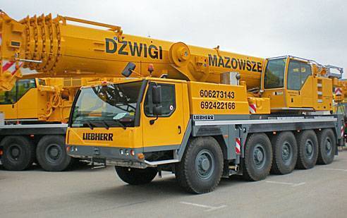 usługi dźwigami