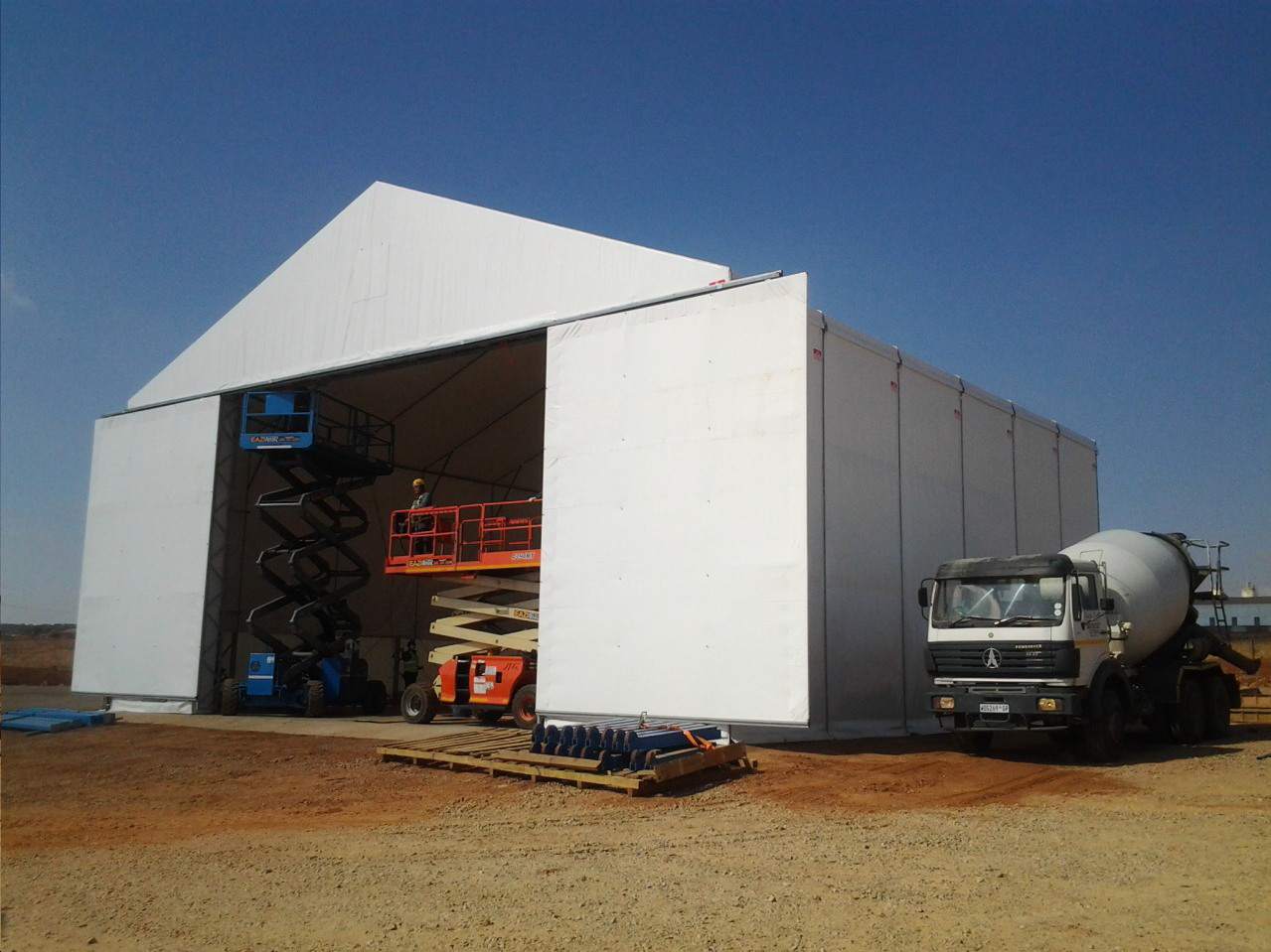 całoroczna hala namiotowa