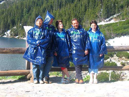 płaszcze i peleryny przeciwdeszczowe z folii PE