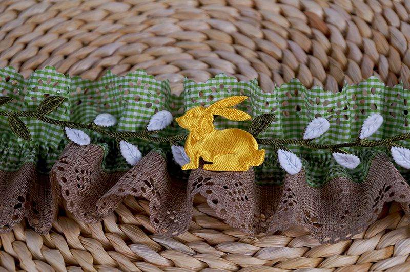 Propozycja kolorystyczna na koszyczek wielkanocny