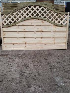 płoty panelowe drewniane