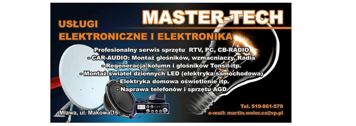 Master-Tech Marcin Woler Serwis elektroniczny, Mława