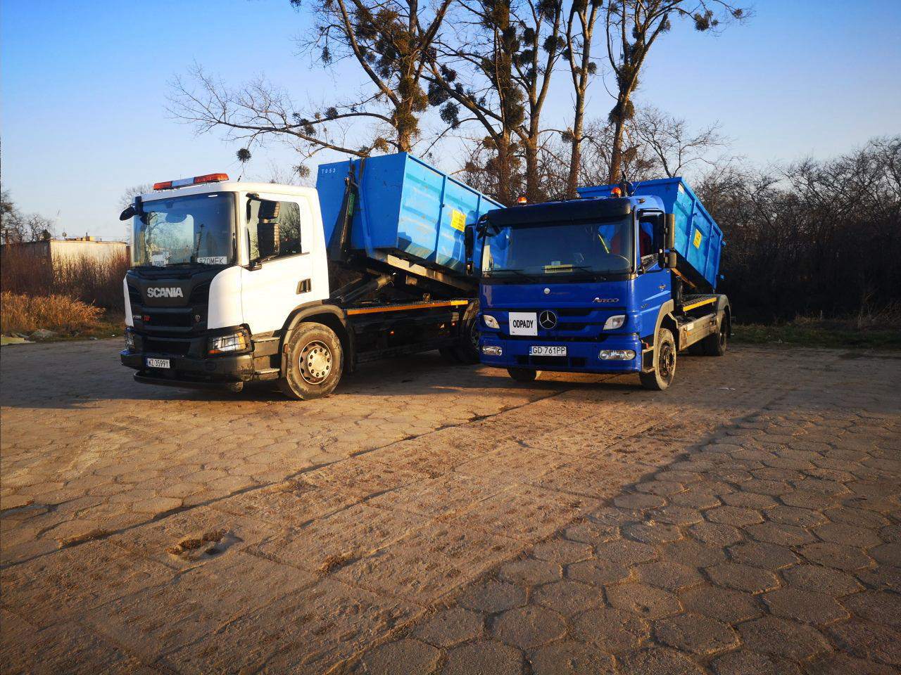 transportery z kontenerami