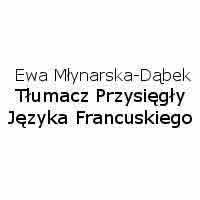 Ewa Młynarska-Dąbek Tłumacz przysięgły języka francuskiego - Tłumacze przysięgli
