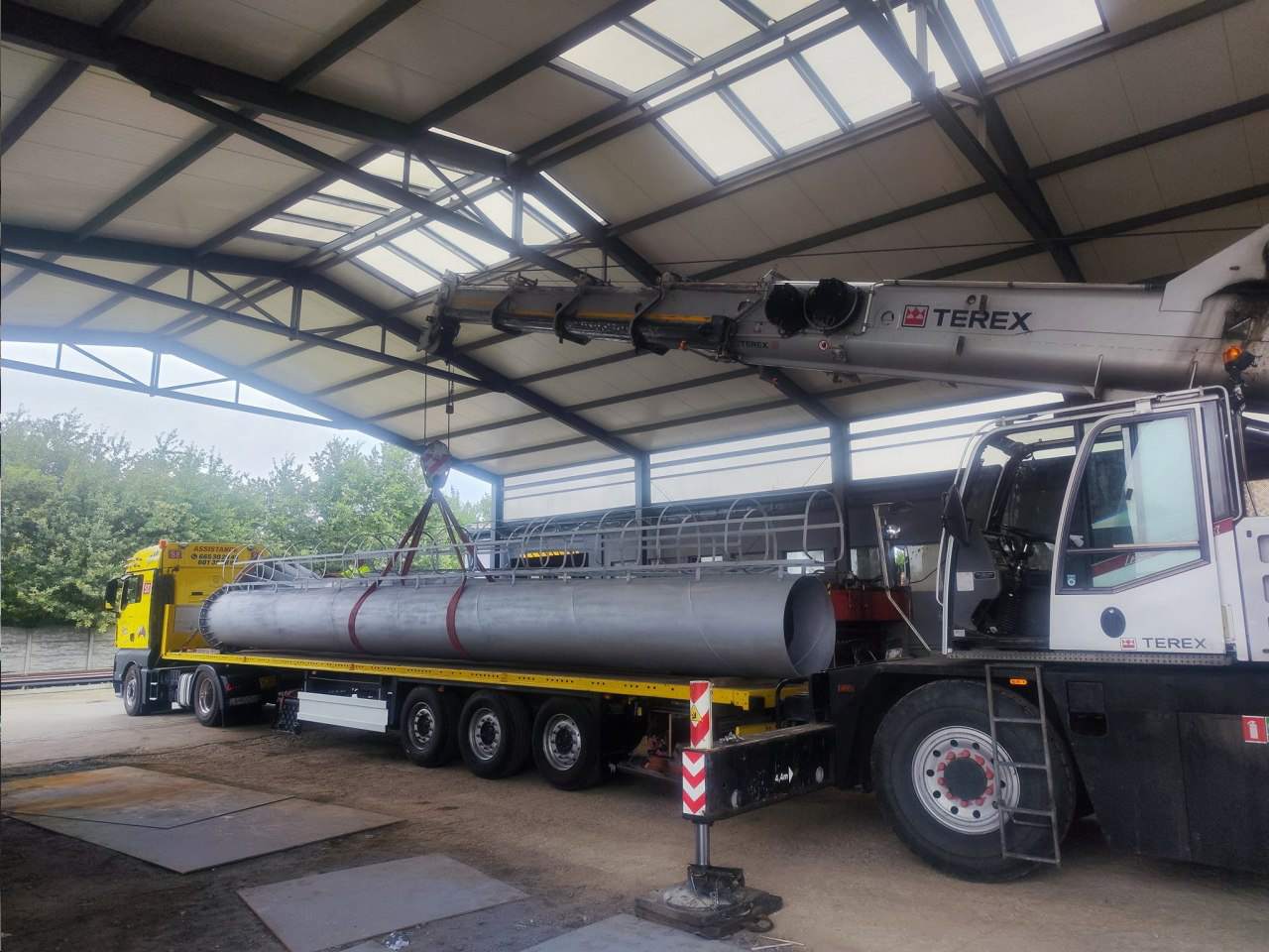 rozładunek materiałów