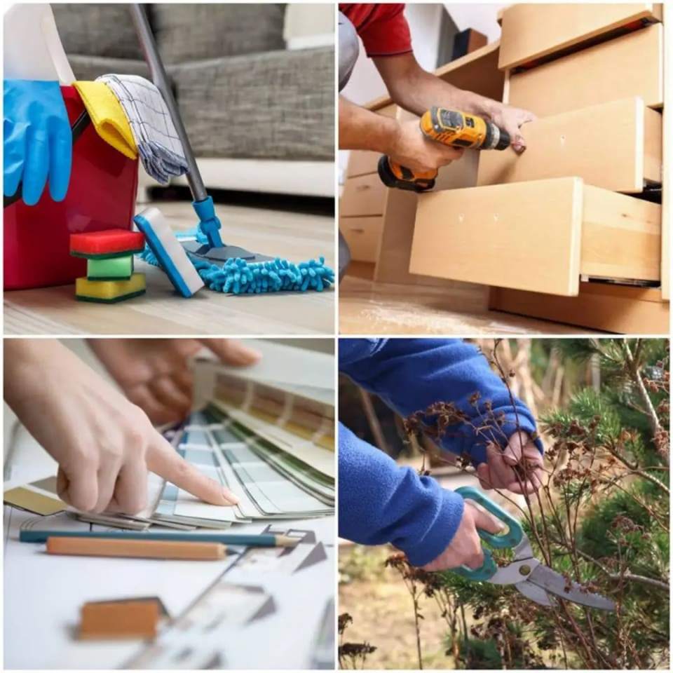 sprzątanie, montaż mebli