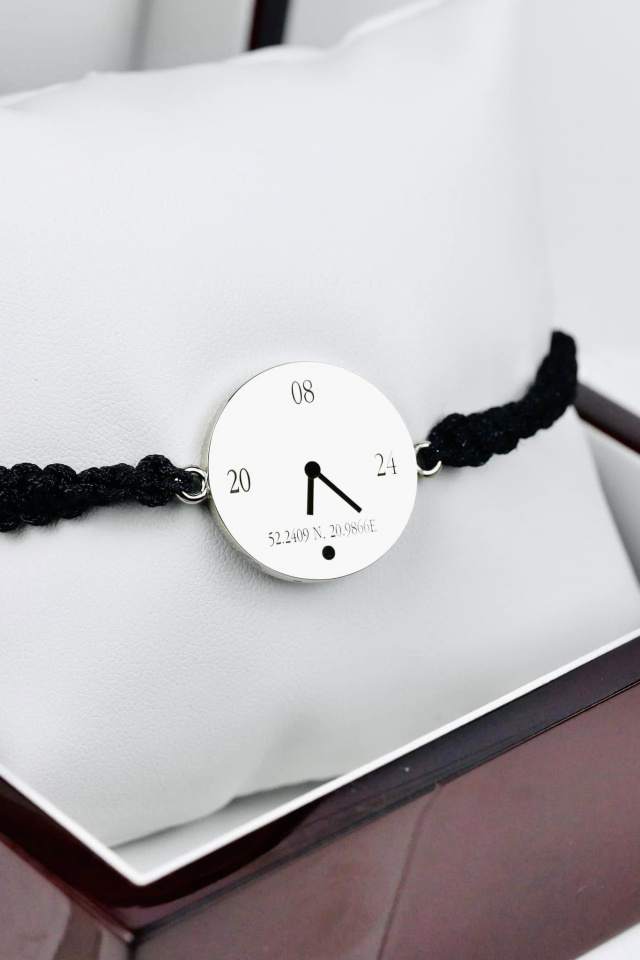 bransoletka z zegarkiem