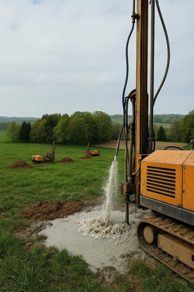 odwierty pod studnię głębinową