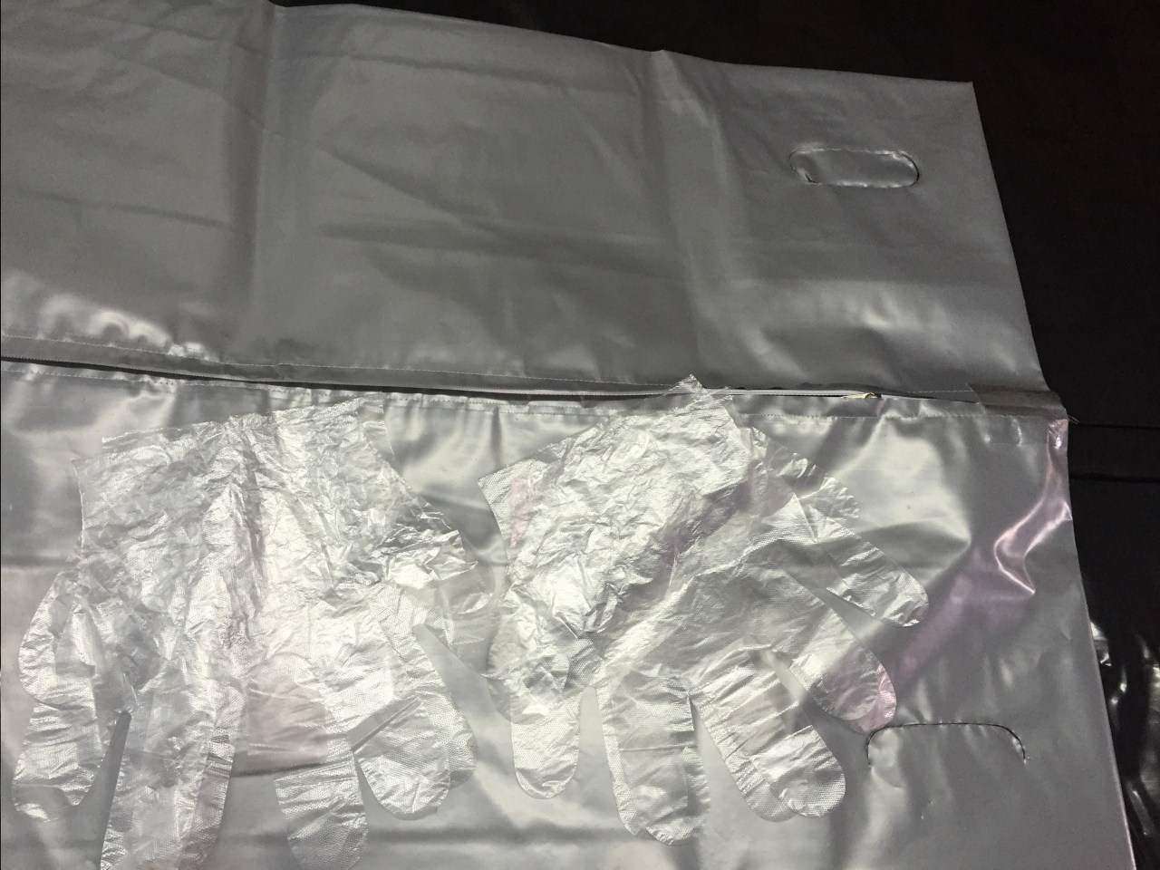 worek na zamek srebrny