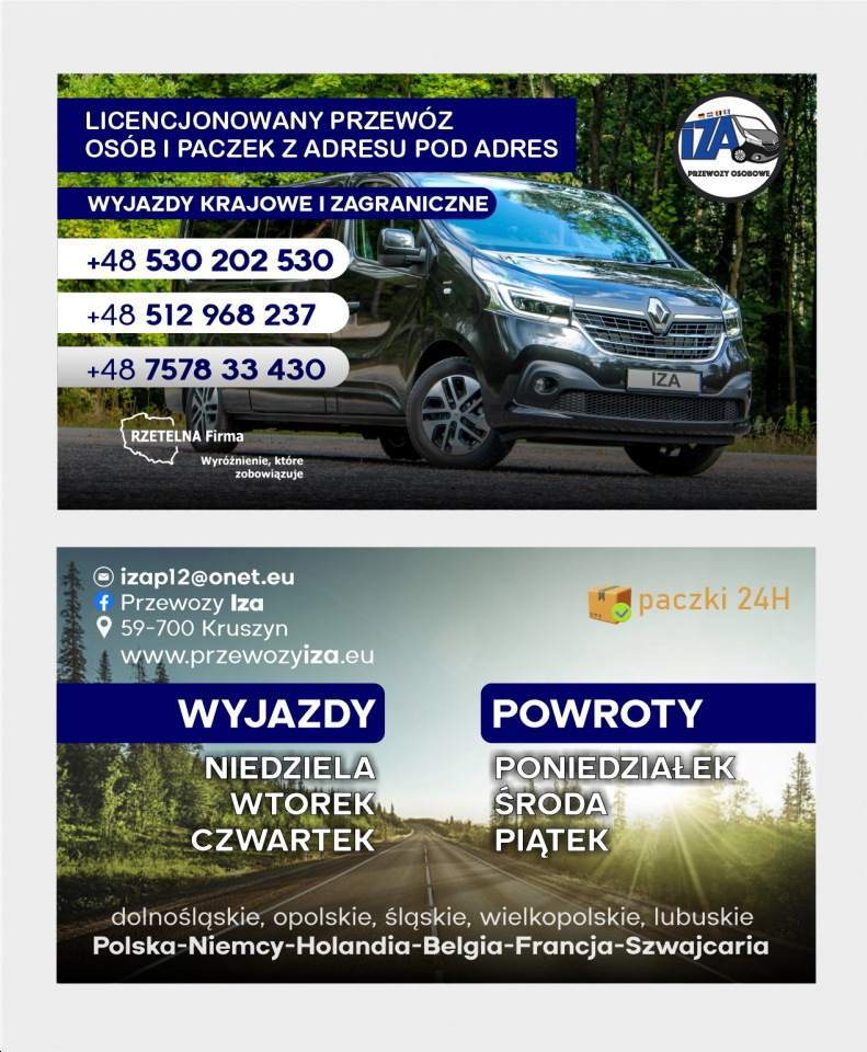 licencjonowany przewóz osób, paczek