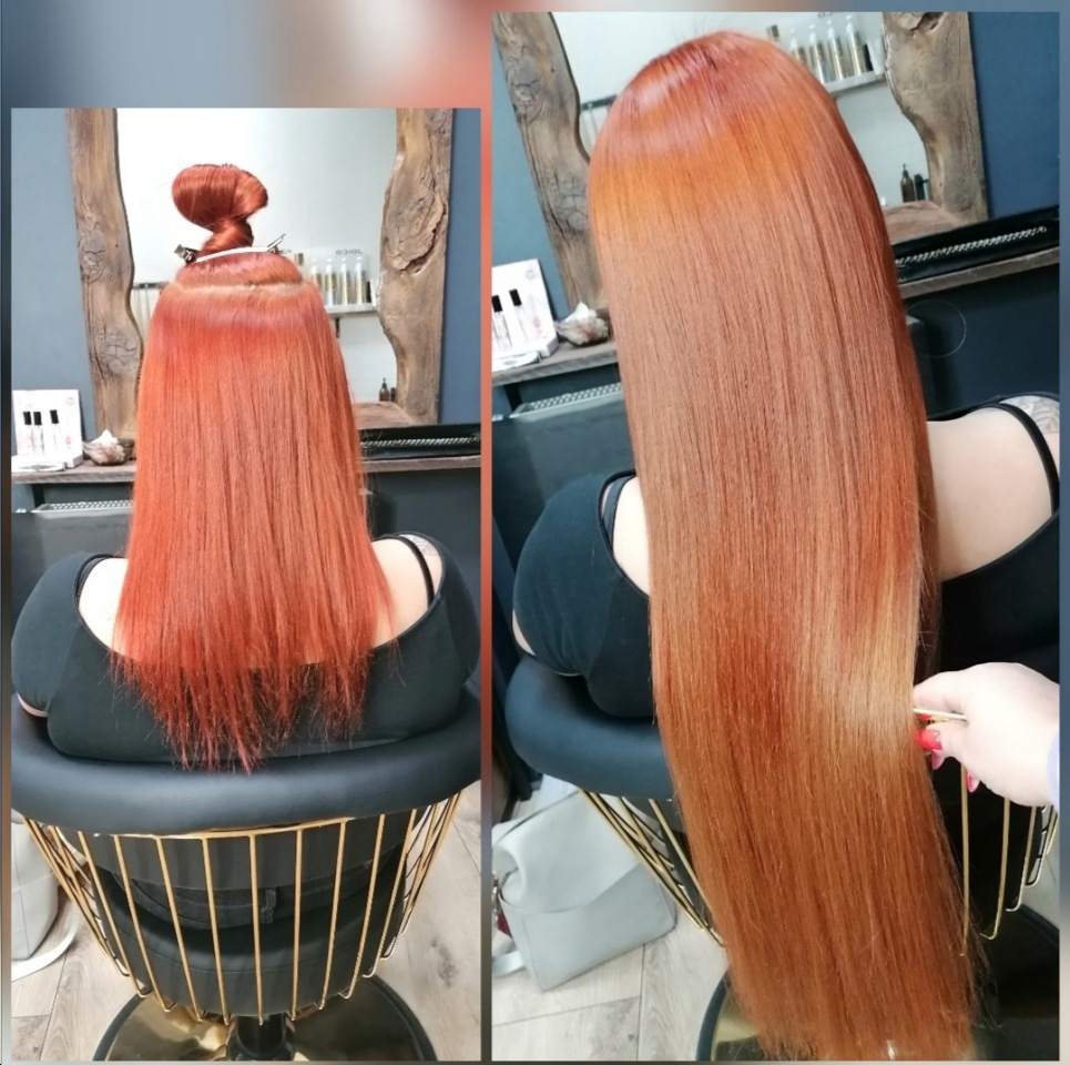 przedłużanie włosów na długie