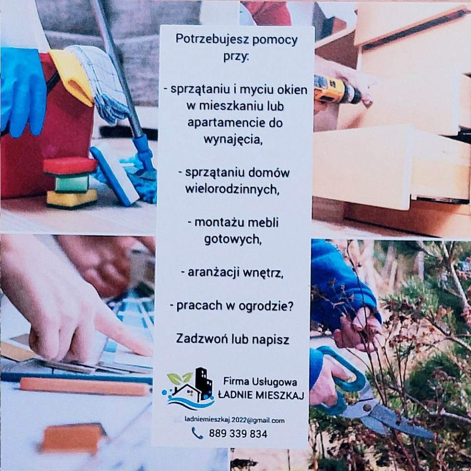 aranżacje wnętrz, prace w ogrodzie