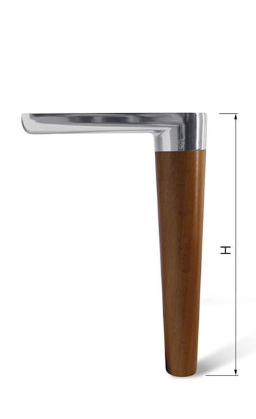 nogi metalowo-drewniane do mebli