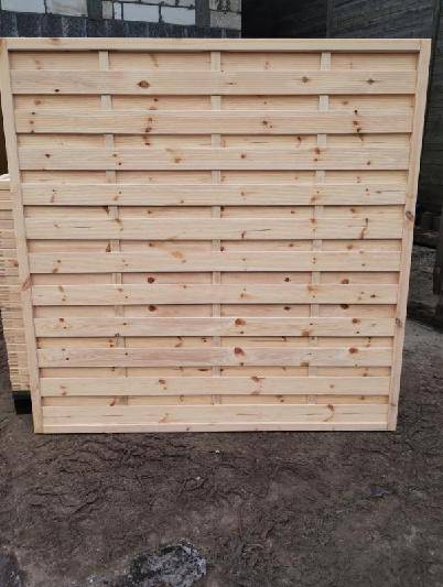 płoty panelowe drewniane