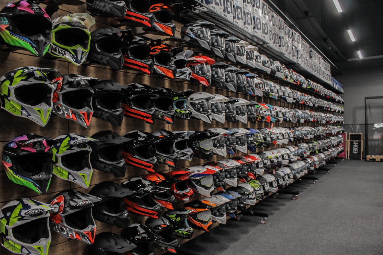 sklep motocyklowy, odzież, kaski