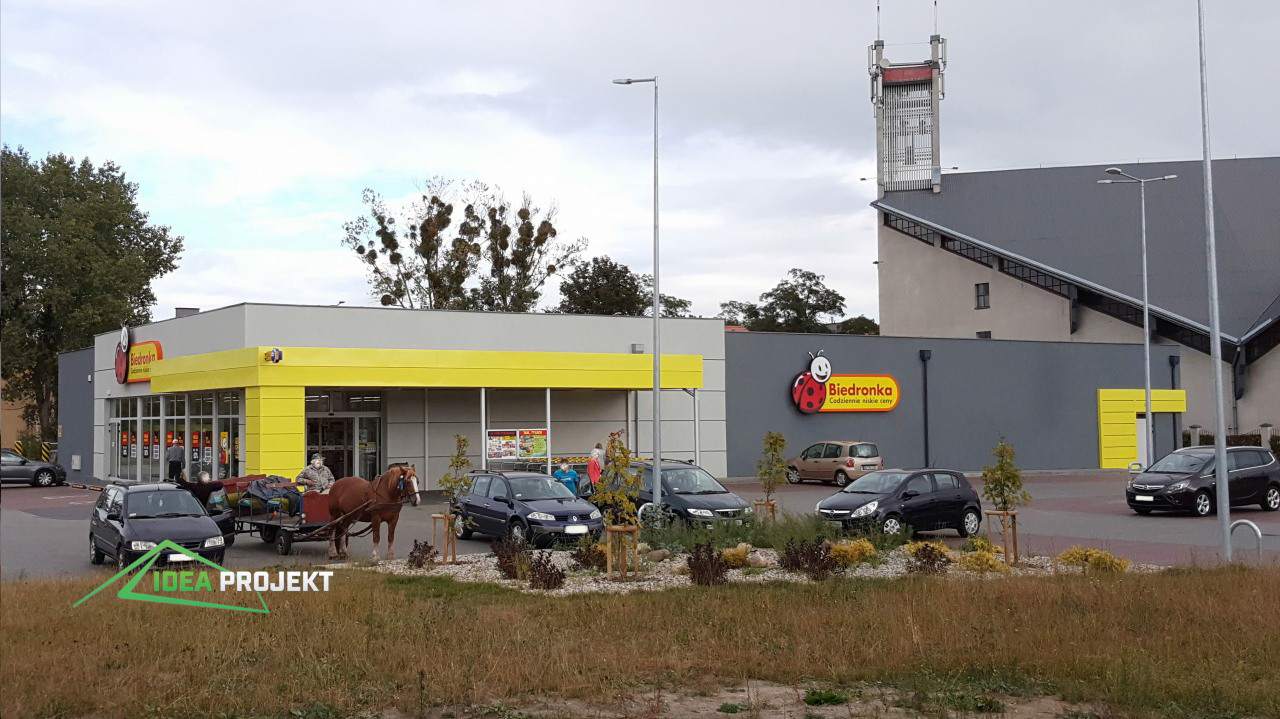 projekty budynków handlowych