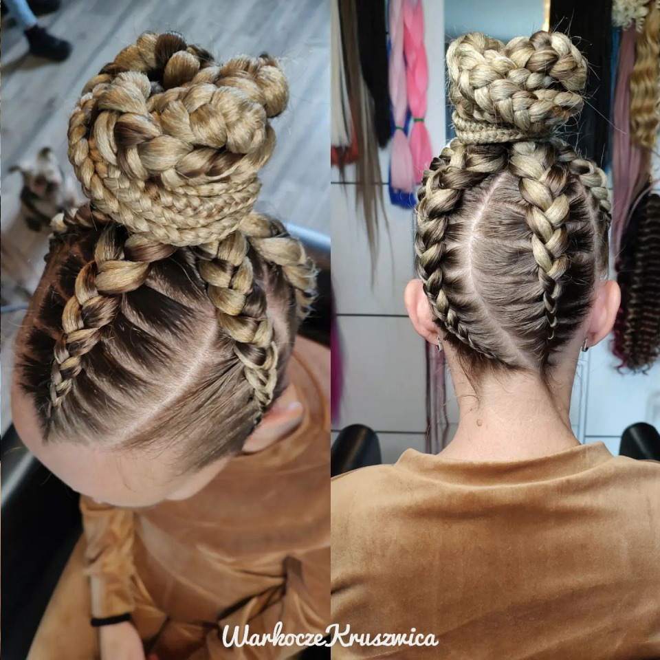 kuce zaplecione do końca