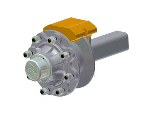 półosie z hamulcem