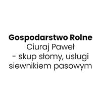 Gospodarstwo Rolne Ciuraj Paweł - skup słomy, usługi siewnikiem pasowym - Usługi rolnicze