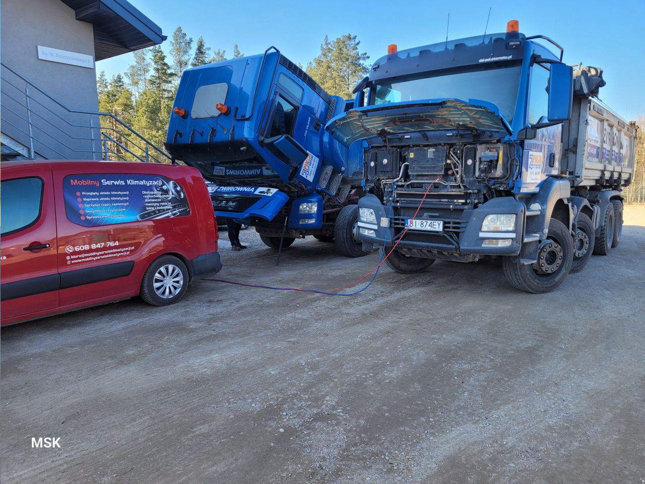 mobilny serwis klimatyzacji w samochodach ciężarowych