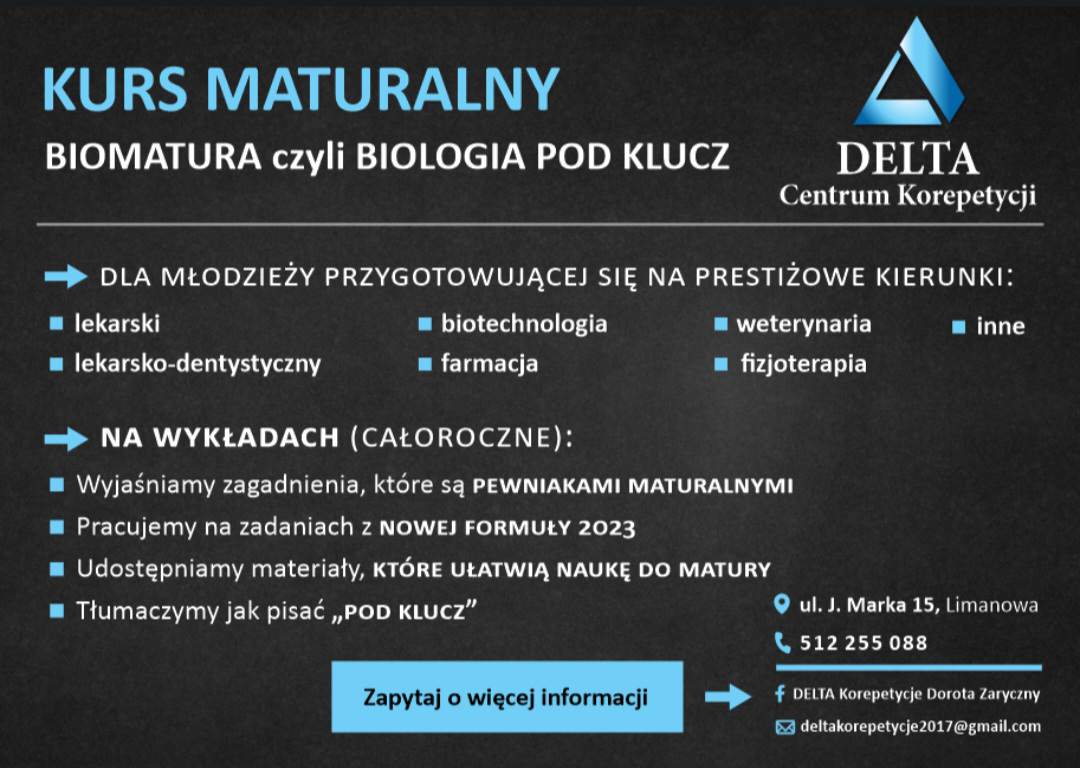 kurs maturalny Biologia