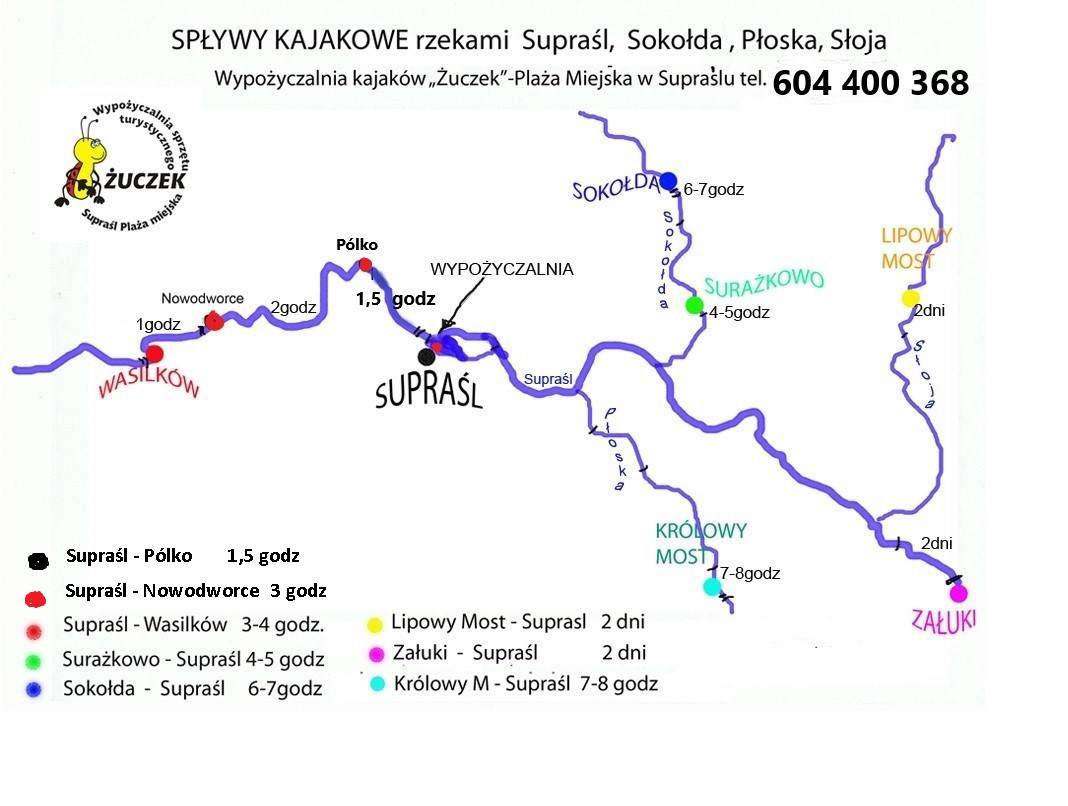 Wypożyczalnia Kajaków "ŻUCZEK"