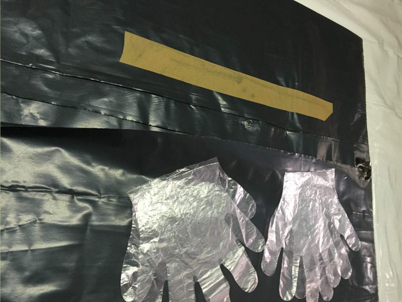 worek na taśmę czarny