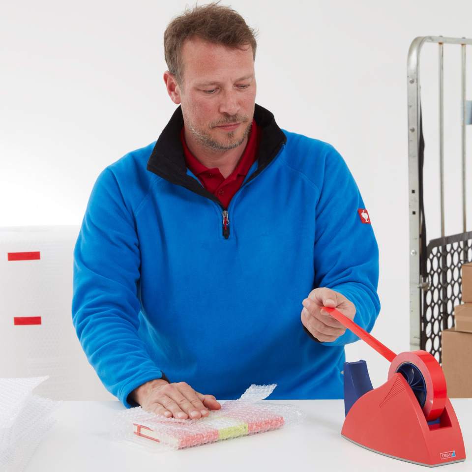 Taśma pakowa PVC czerwona