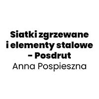Siatki zgrzewane i elementy stalowe - Posdrut Anna Pospieszna - Hurtownie artykułów metalowych