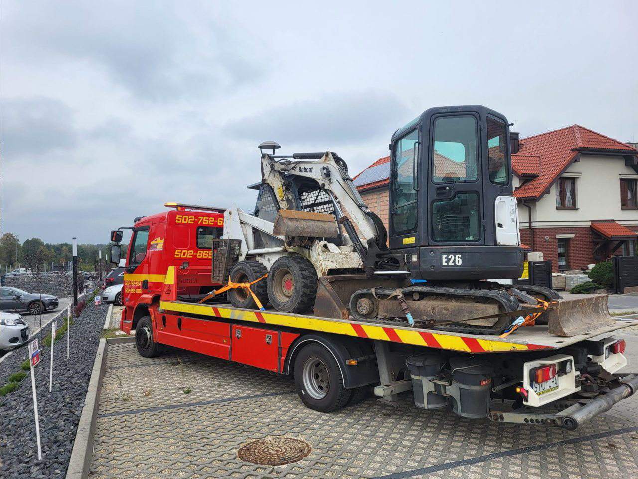 przewóz minikoparki