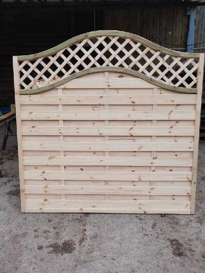 płoty panelowe drewniane