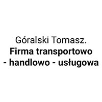 Góralski Tomasz. Firma transportowo - handlowo - usługowa - Kamień i kruszywa
