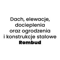 Dach, elewacje, docieplenia oraz ogrodzenia  i konstrukcje stalowe Rombud - logo