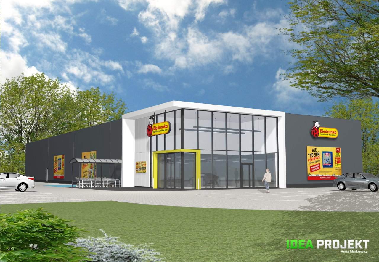 budynek usługowo - handlowy