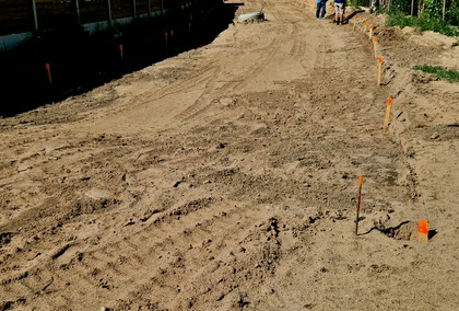 tyczenie instalacji w terenie