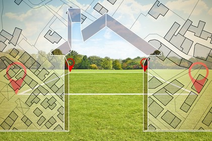 tyczenie budynków w terenie